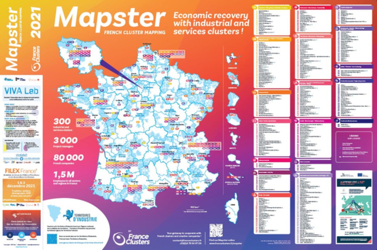 Sortie de l'édition 2021 du Poster Mapster de France Clusters