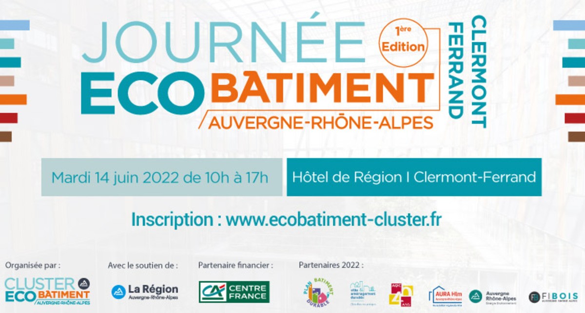 Journée de l'Eco-Bâtiment I Mardi 14 juin I Clermont-Ferrand
