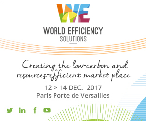 [Save the date] - World Efficiency Solutions du 12 au 14 Décembre 2017 à Paris 