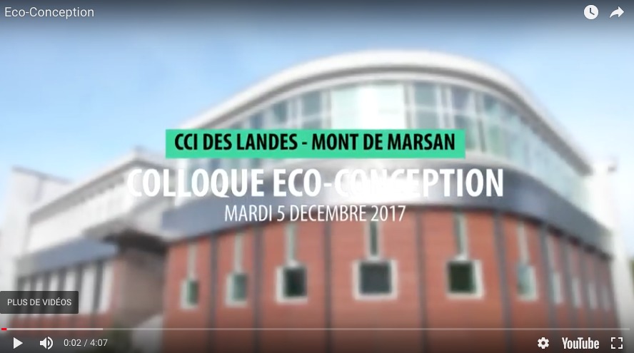Retrouvez le colloque éco-conception Nouvelle Aquitaine en Vidéo