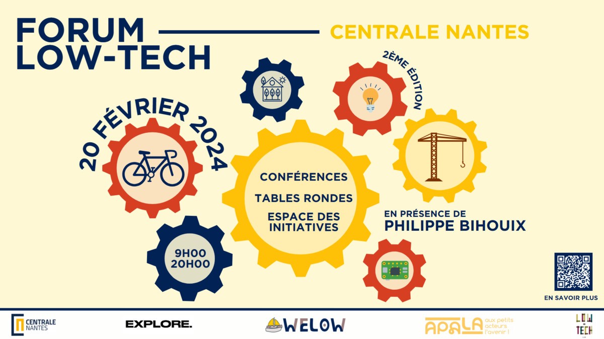 Forum Low-Tech 2024 - Centrale nantes - Mardi 20 février