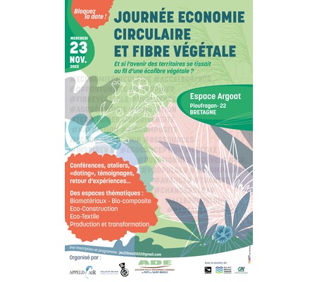 le 23 Novembre Appeldair +Beinic +Jamais Lin sans l'autre = économie circulaire et fibre végétale ! 