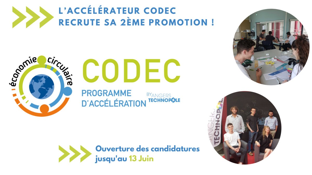 L’accélérateur CODEC pour des innovations circulaires et responsables recrute sa 2ème promotion 