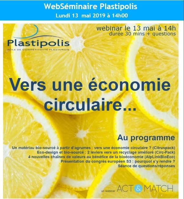 Webinaire Plastipolis : Vers une économie circulaire