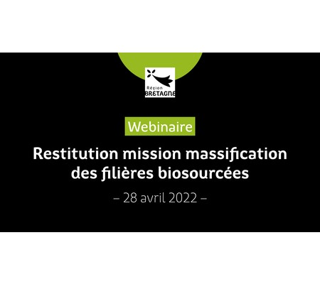 Retour sur le webinaire de restitution de la mission massification des filières biosourcéess