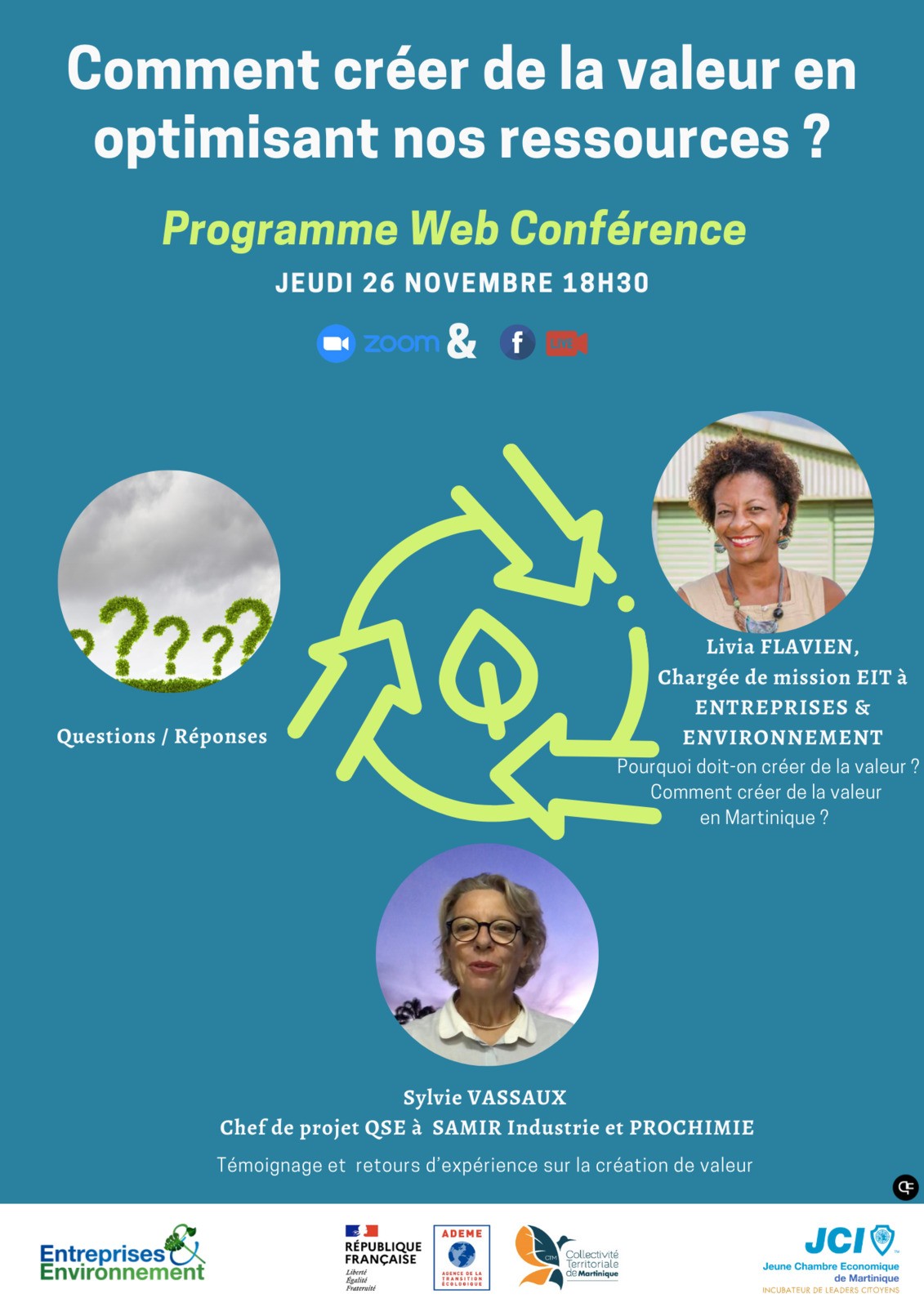 Web conférence EIT Martinique : comment créer de la valeur en optimisant nos ressources ?