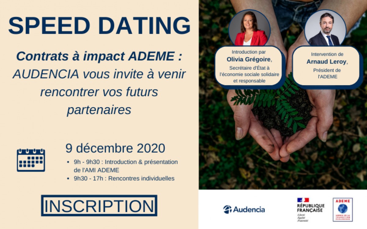 Speed-dating Audencia : contrats à impact ADEME
