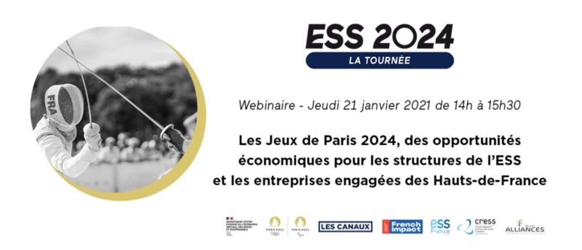 [WEBINAIRE] Les Jeux Olympiques et Paralympiques de 2024, des opportunités économiques pour les structures de l’ESS et entreprises engagées en Hauts-de-France